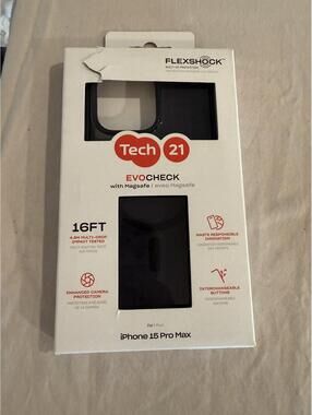 Tech21 Evocheck Black iPhone 15 Pro Max case